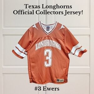 Texas Longhorns #3 Ewers Jersey Official Gameday Greats Collector’s Edition (M)